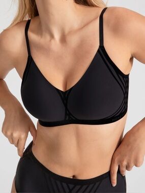 Honeylove Black Silhouette Bra XL